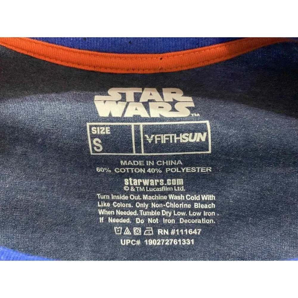 Star Ward Mens T-Shirt -Retro Colorful Tie Fighter‎ Logo Image Fifth Sun Small